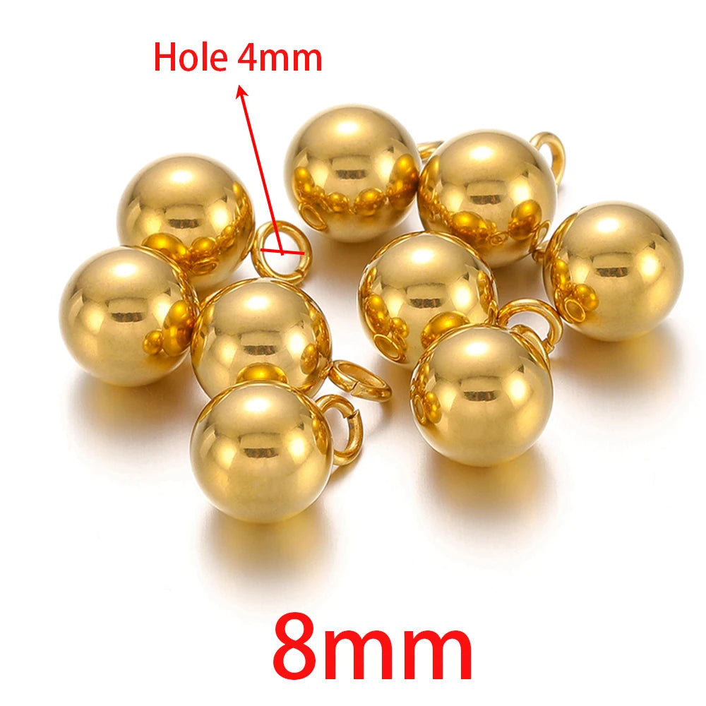 Stainless Steel Solid Ball Pendants