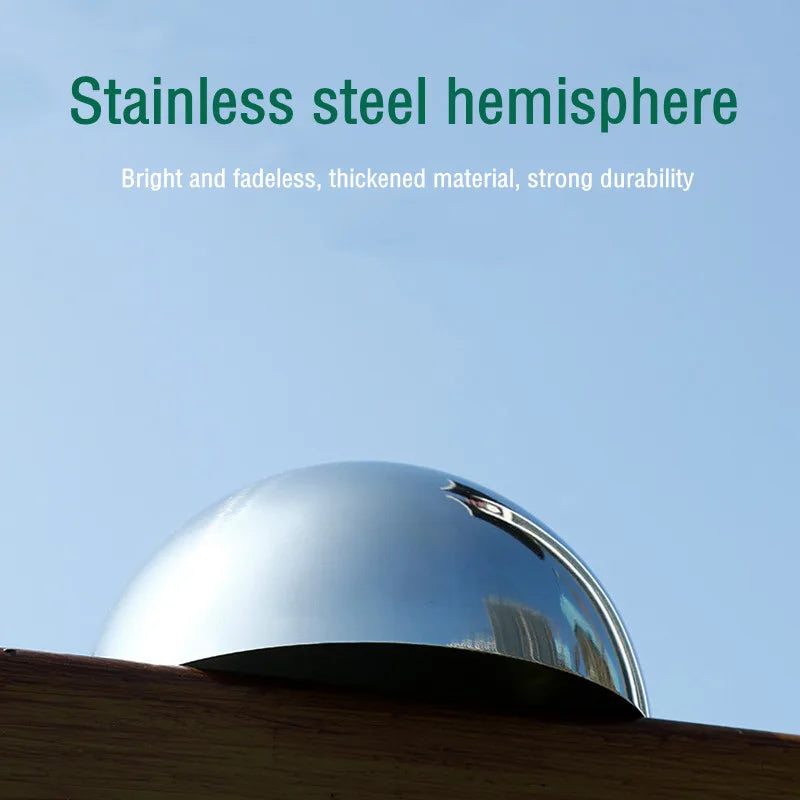 hemispherical polished mirro