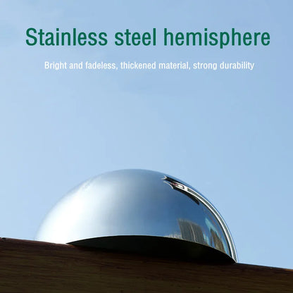 hemispherical polished mirro