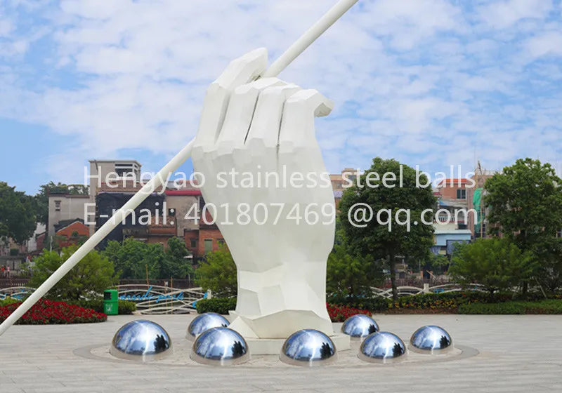 hemispherical polished mirro