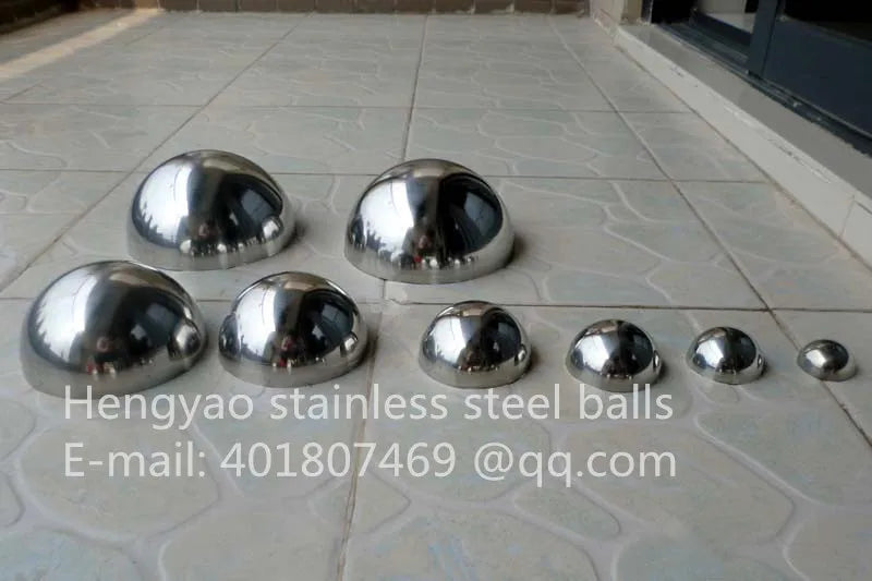 hemispherical polished mirro