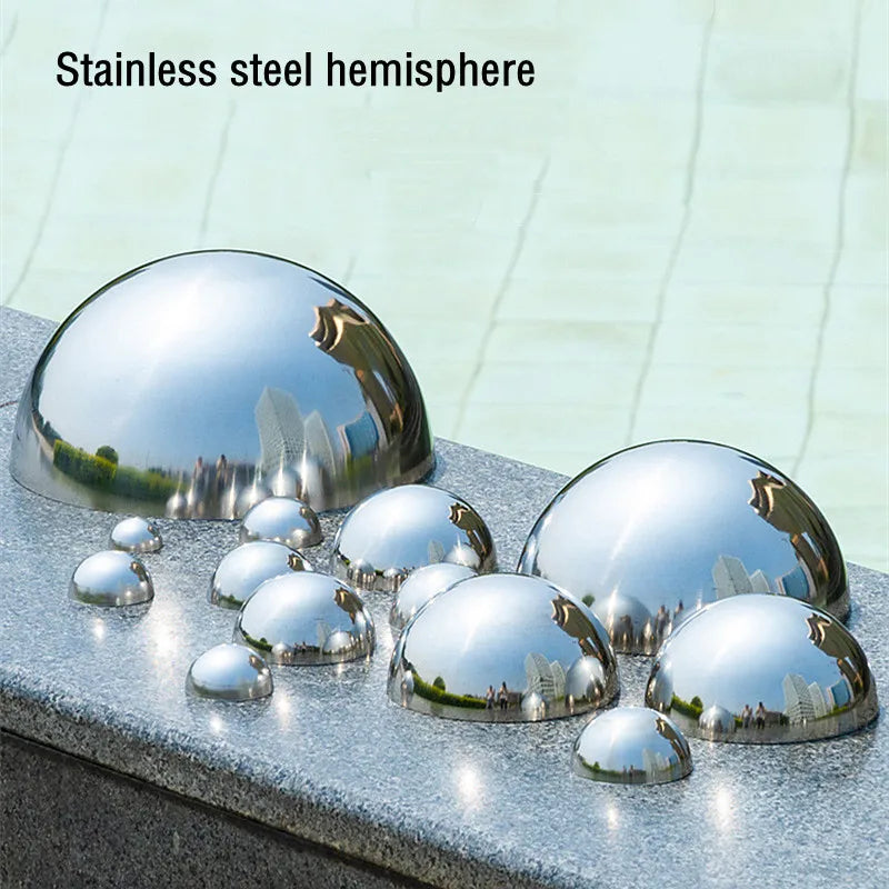 hemispherical polished mirro