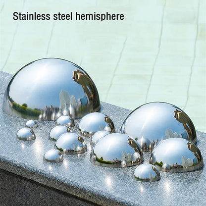 hemispherical polished mirro