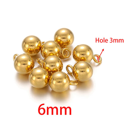 Stainless Steel Solid Ball Pendants
