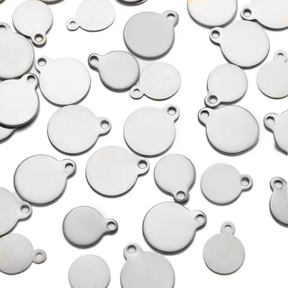 Round Blank Tag Pendant