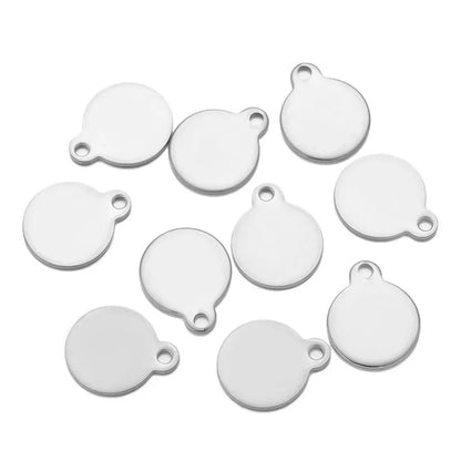 Round Blank Tag Pendant