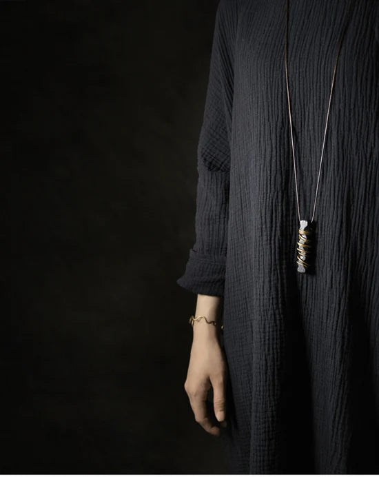 Ebony Wood Pendant Male