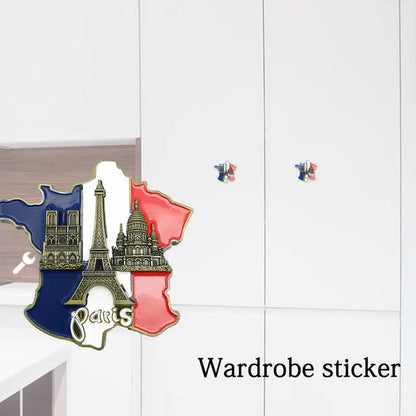 map refrigerator sticker