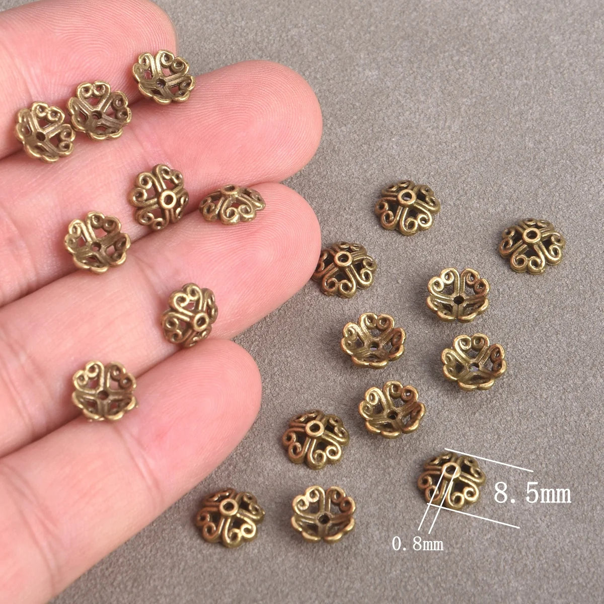 Metal Loose Spacer Beads Caps