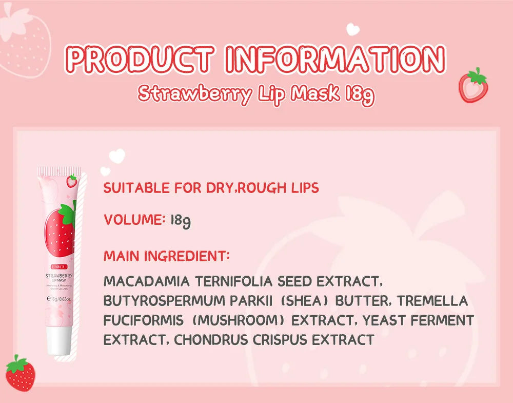 Strawberry Mask skincare Lip