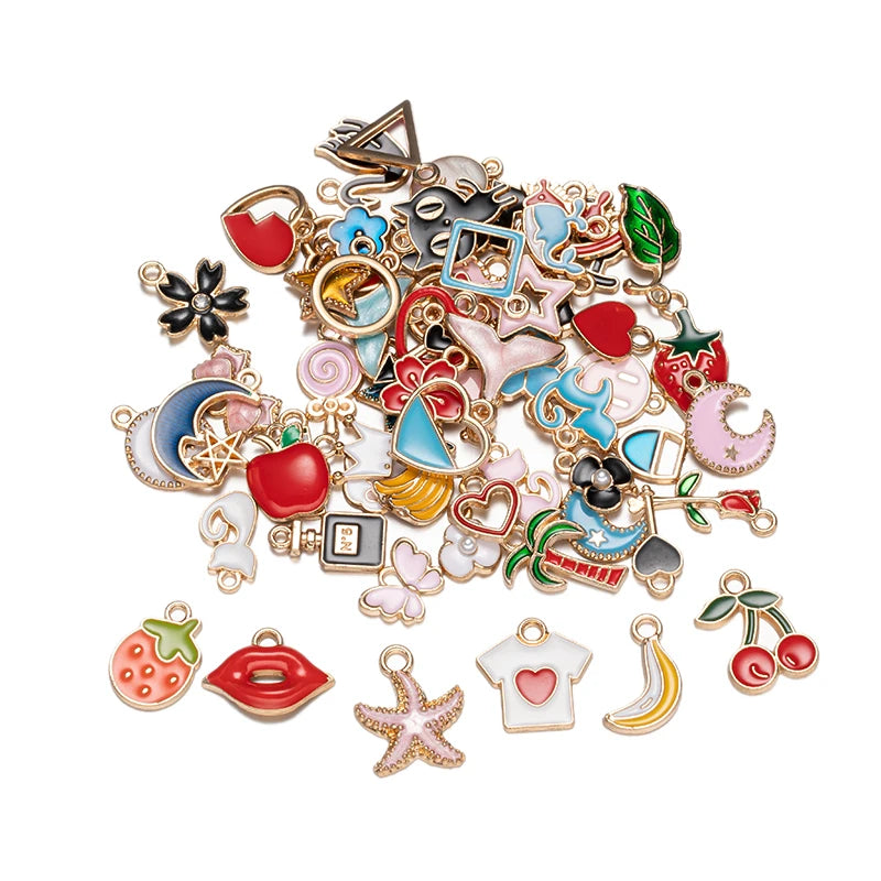Mix Styles Enamel Pendant