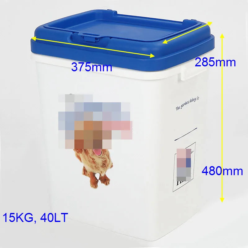 Plastic Pet Dog Food Storage
