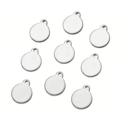 Round Blank Tag Pendant