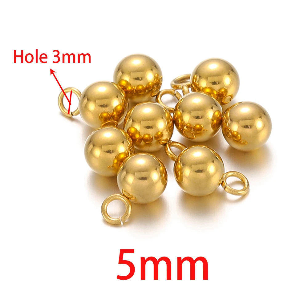 Stainless Steel Solid Ball Pendants