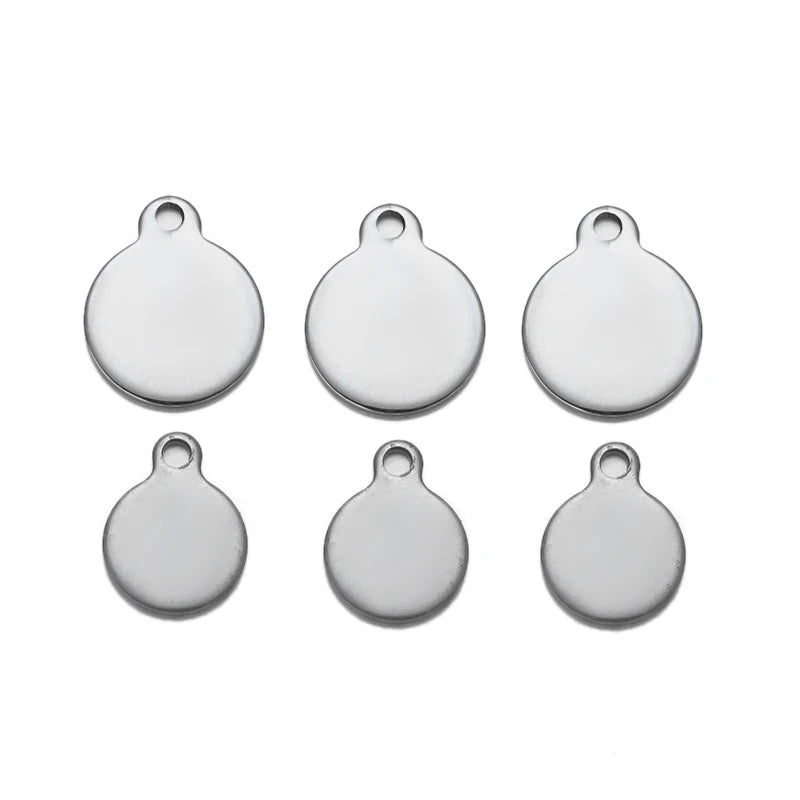 Round Blank Tag Pendant