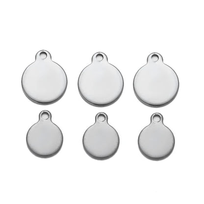 Round Blank Tag Pendant