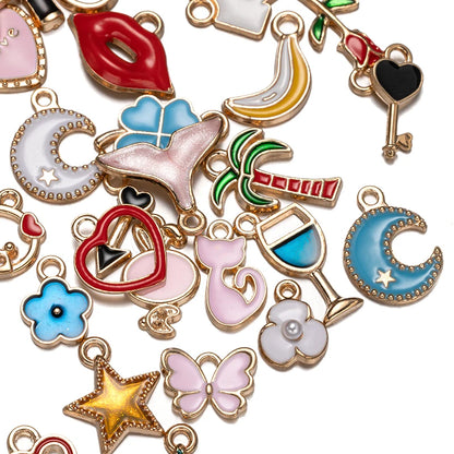 Mix Styles Enamel Pendant