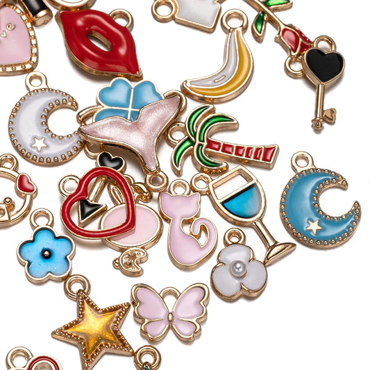 Mix Styles Enamel Pendant