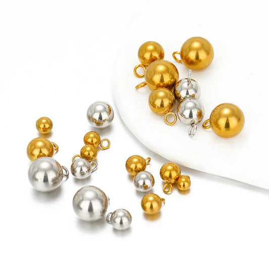 Stainless Steel Solid Ball Pendants