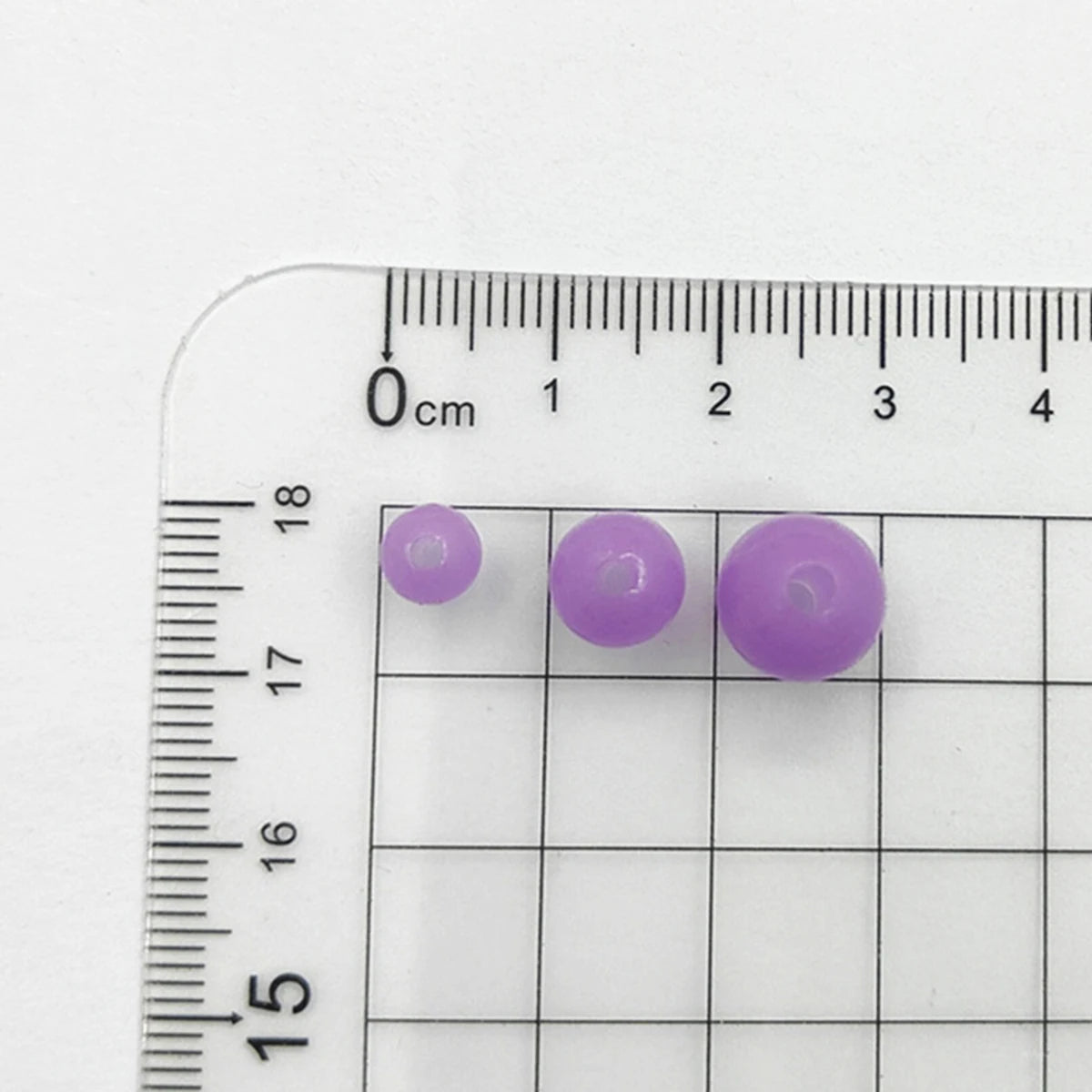 Round Luminous Beads for Necklac