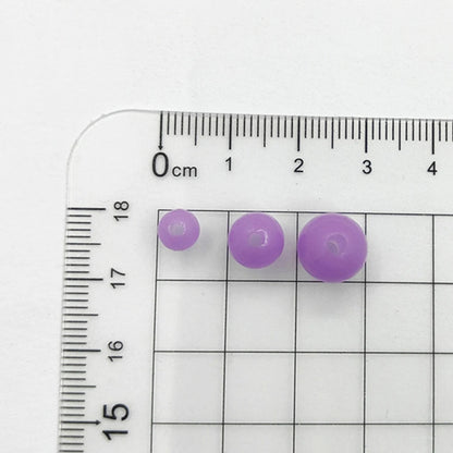 Round Luminous Beads for Necklac