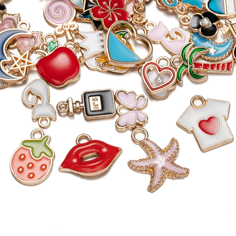 Mix Styles Enamel Pendant