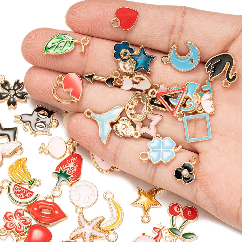 Mix Styles Enamel Pendant