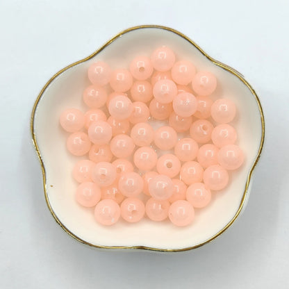 Round Luminous Beads for Necklac