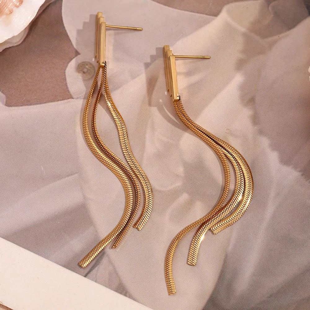 Chain Hanging Earrings
