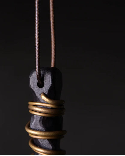 Ebony Wood Pendant Male