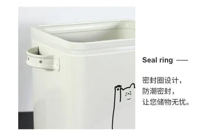 Metal pet food storage