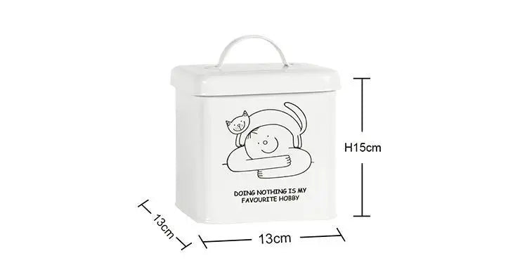 Metal pet food storage