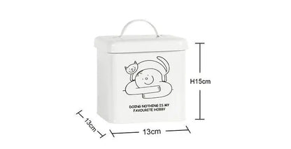Metal pet food storage
