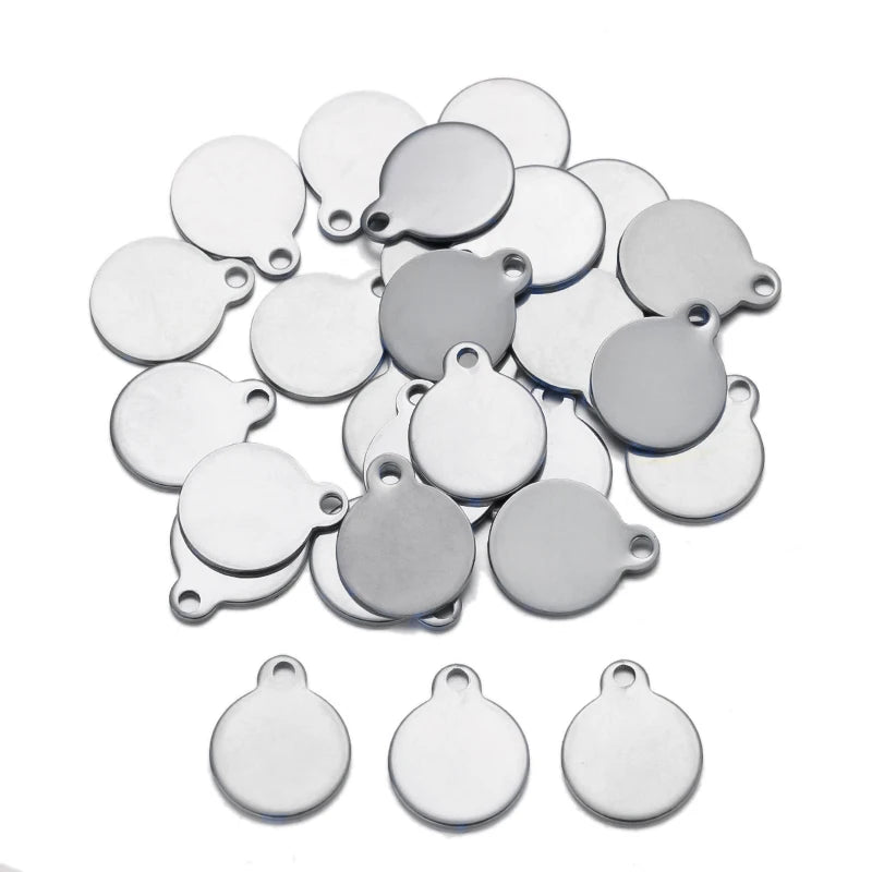 Round Blank Tag Pendant