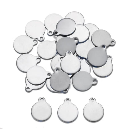 Round Blank Tag Pendant