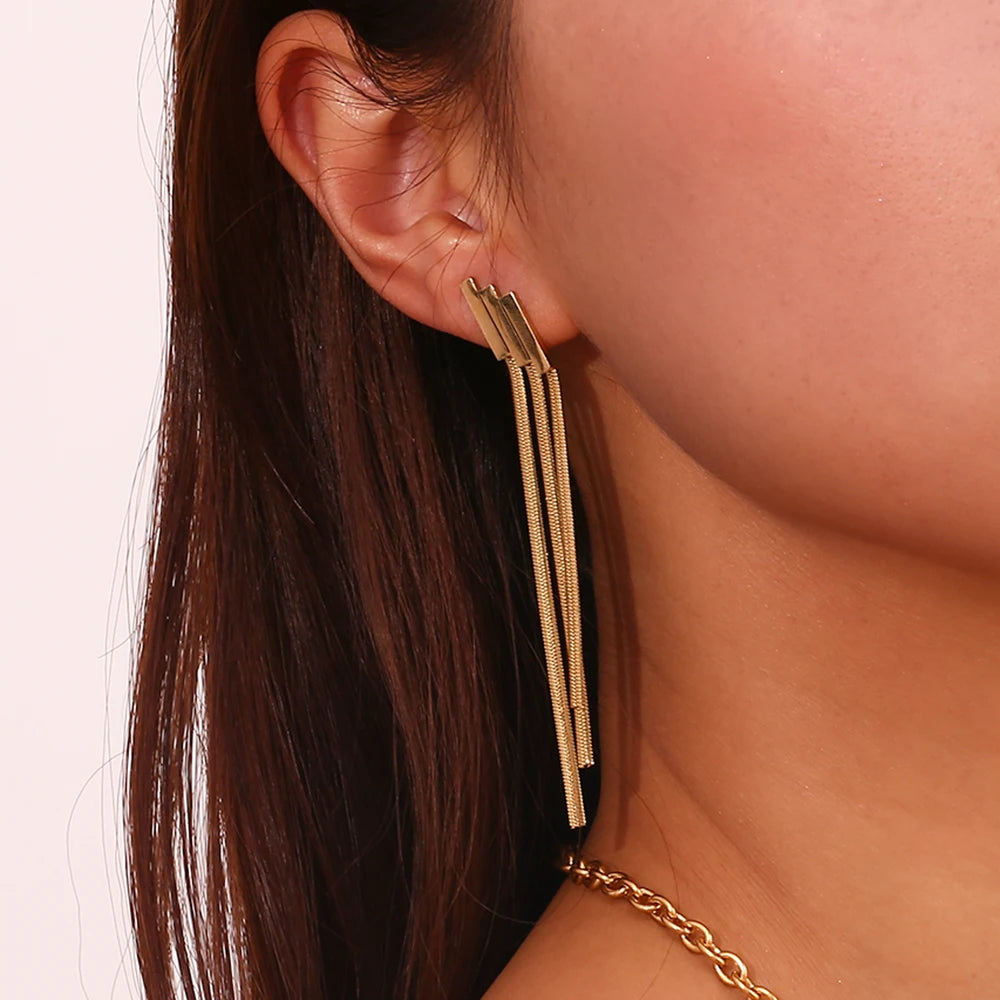 Chain Hanging Earrings