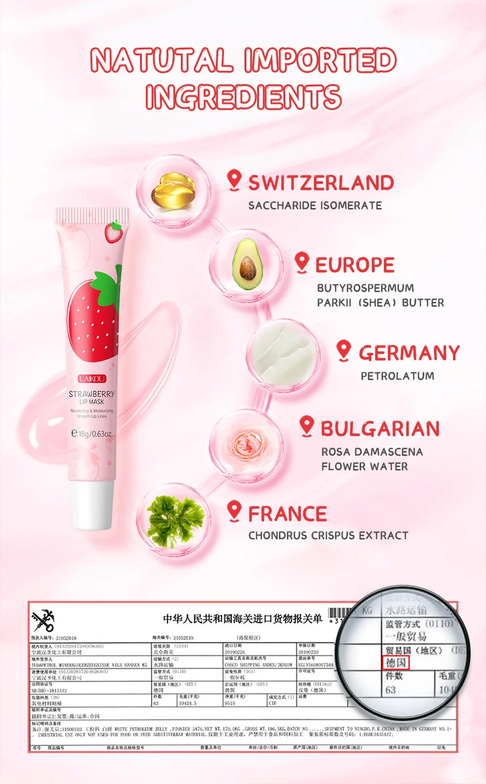 Strawberry Mask skincare Lip