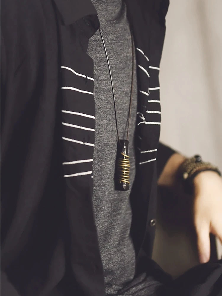 Ebony Wood Pendant Male