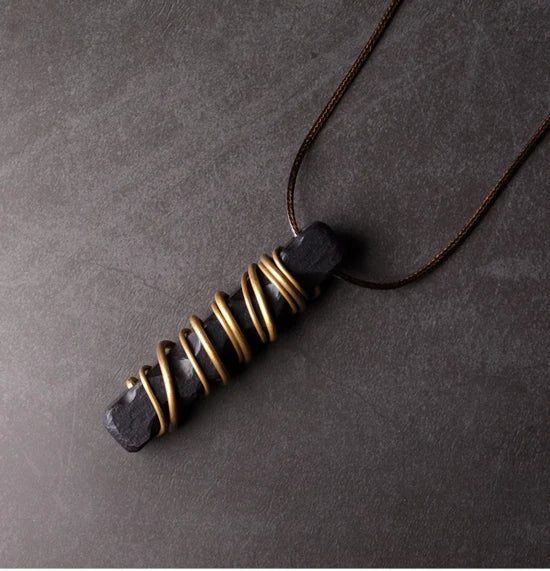 Ebony Wood Pendant Male