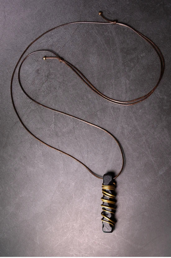Ebony Wood Pendant Male