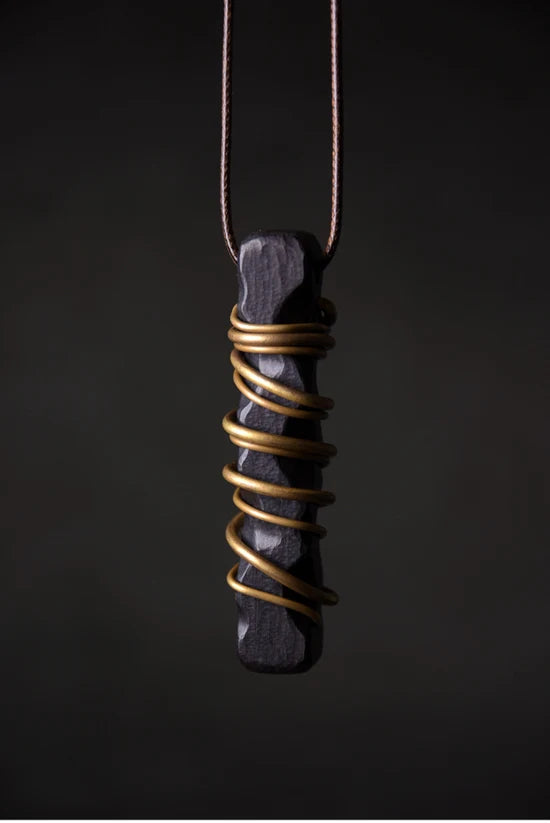 Ebony Wood Pendant Male