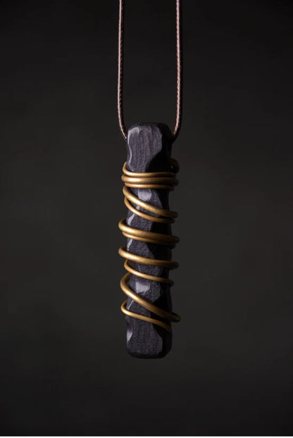 Ebony Wood Pendant Male