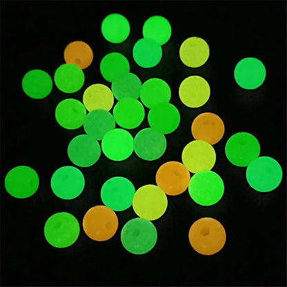 Round Luminous Beads for Necklac