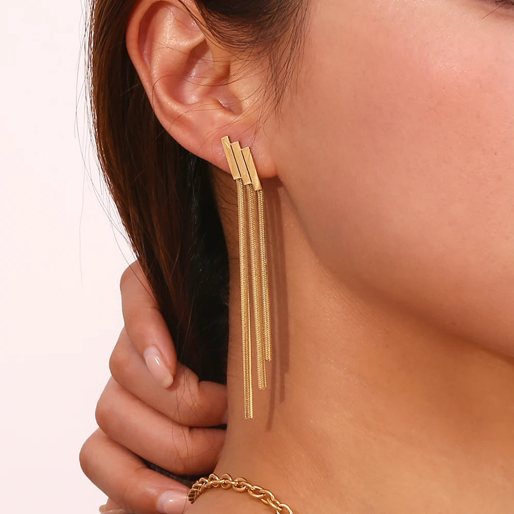 Chain Hanging Earrings